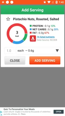 cronometer android App screenshot 4